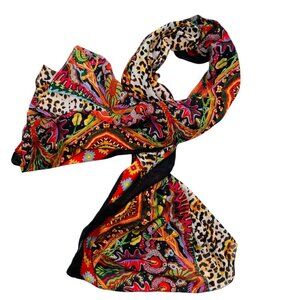 Antica Santorio by Giacamo Cirque Scarf Shawl Animal Print Travel Swim Cover Off